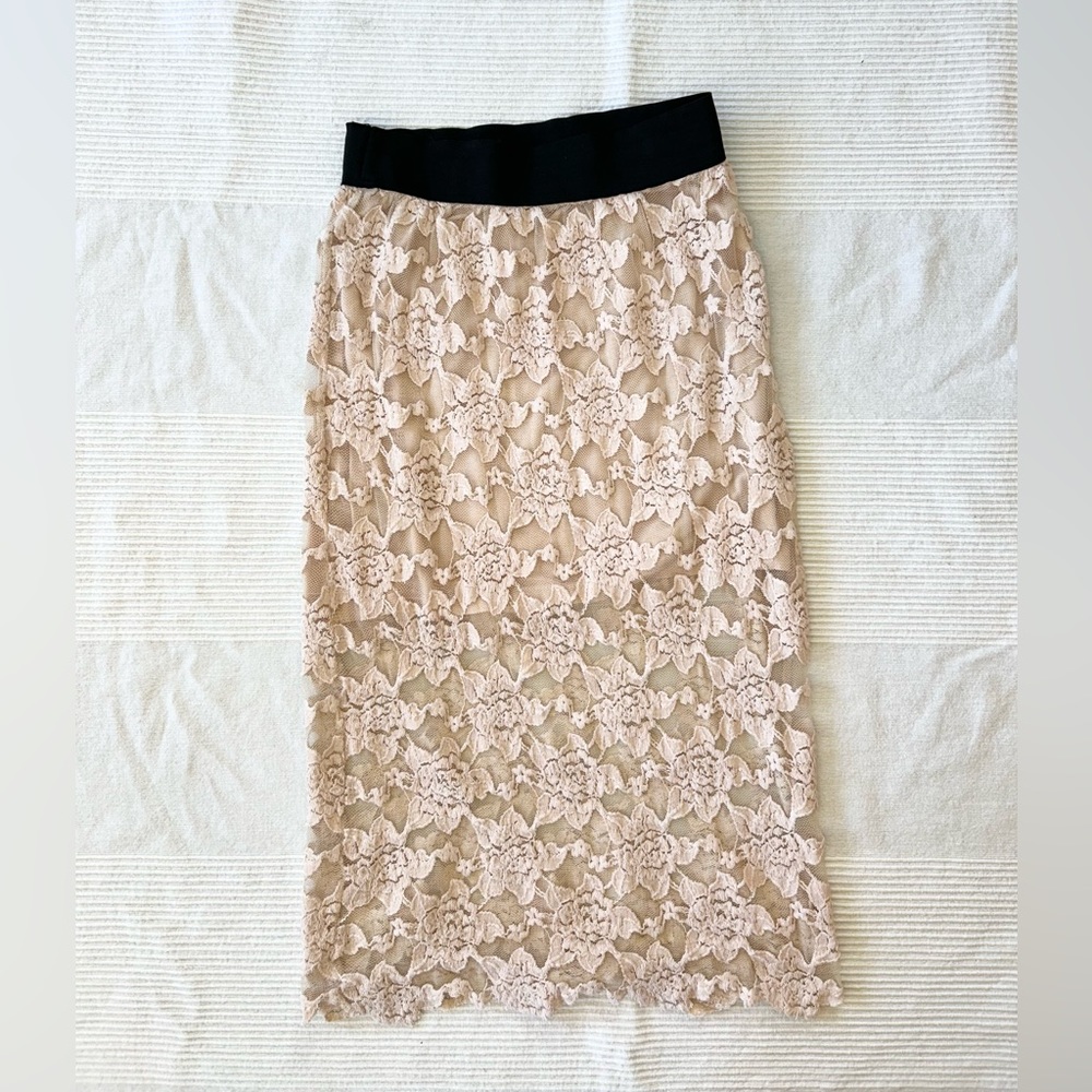 Free People Knit Lace Pencil Skirt - Picture 8 of 11